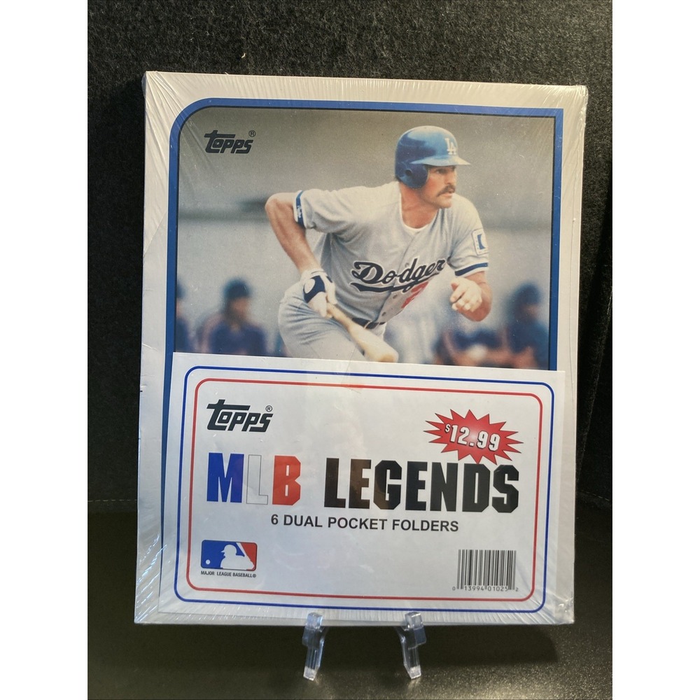 Topps MLB Legends Dual Pocket Folders Eric Davis Dodgers Reds‎ New Old Stock